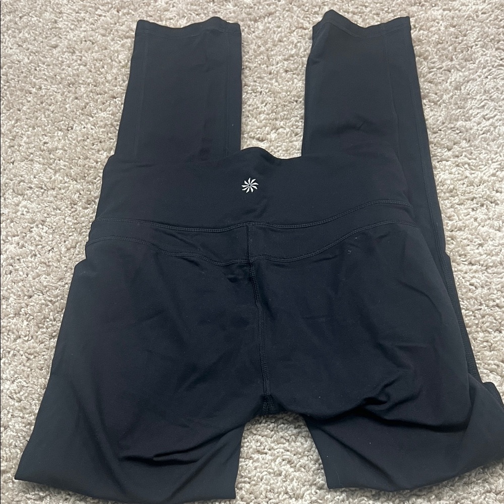 Athleta black women’s long leg stretchy work out pants size small
